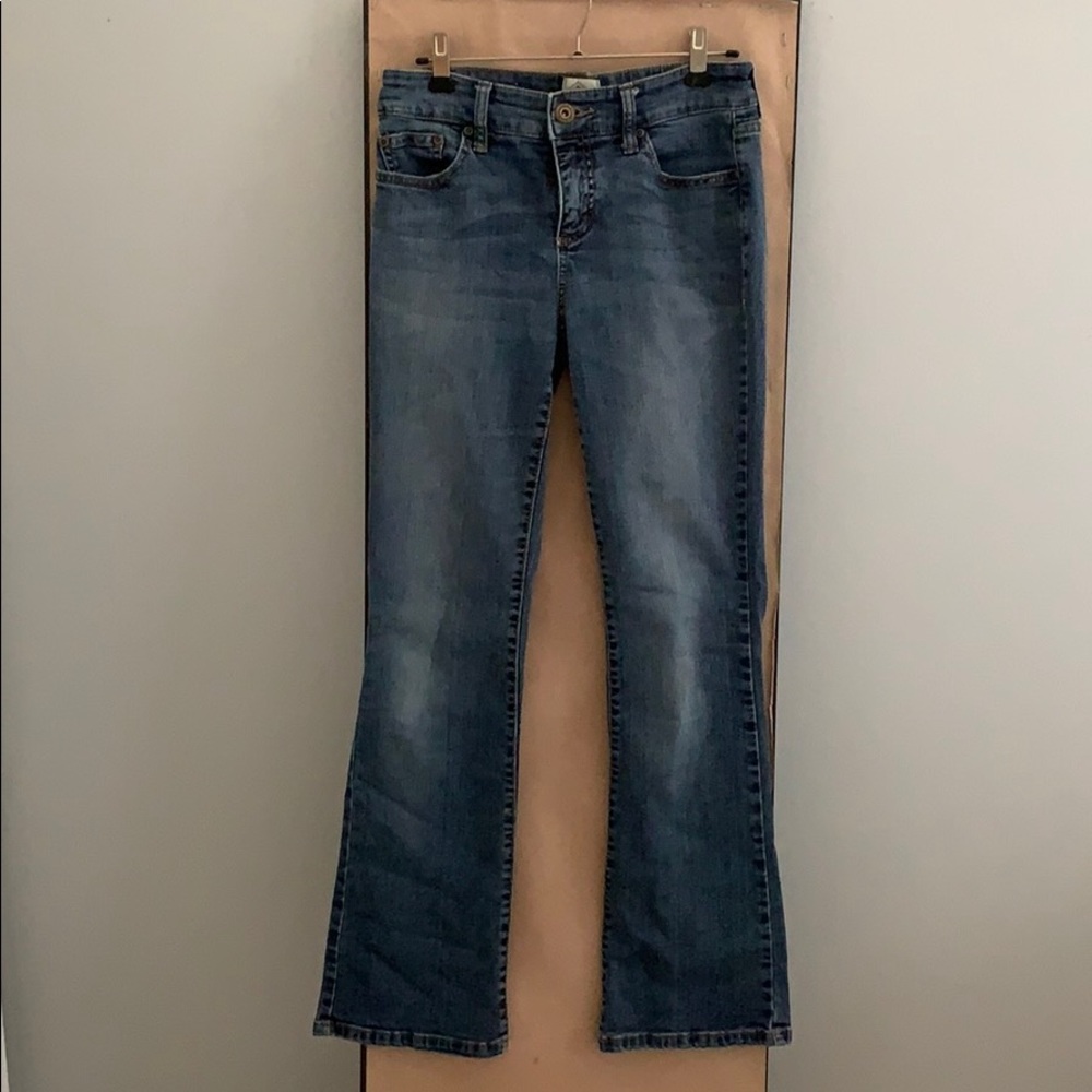 Blue denim jeans